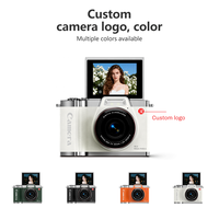 Sensor CMOS 64MP yang Dapat Disesuaikan, Layar Lipat 2,4 Inci, Pengambilan Gambar Senyum, Selfie HD, Zoom Digital 16X, Kamera Digital 4K Vlog Face
