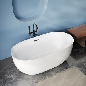 <span class=keywords><strong>Baignoire</strong></span> artificielle moderne <span class=keywords><strong>en</strong></span> <span class=keywords><strong>céramique</strong></span> ovale à surface solide <span class=keywords><strong>Baignoire</strong></span> autoportante <span class=keywords><strong>en</strong></span> acrylique pour salle de bain Projet hôtelier - Product Image 4