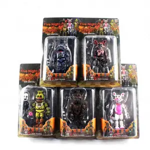 Hot Sale Toy Bear Five Nights At Freddy 2 Generation 6 Models Can Be Assembled 6 Luminous Action Figure Doll Blister