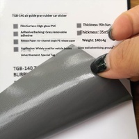 Autocollants de voiture amovibles noirs et blancs auto-adhésifs, sans laisser de colle, matériau publicitaire pour carrosserie de voiture, longueur 50M