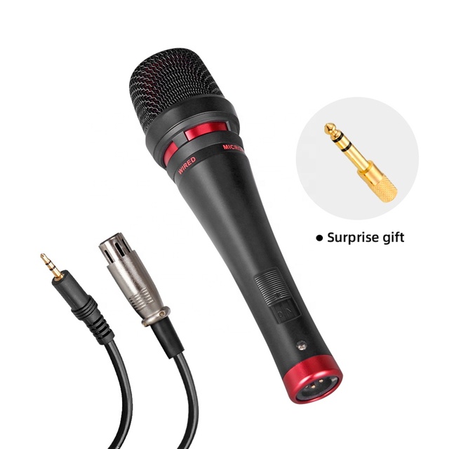 Debra Audio DH-55 High Quality Black Desktop Wired Handheld Vocal Microphone CE Certified Similar to for Shure SM 58