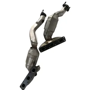 China Supplier Convenient Double Layer Stainless Steel Exhaust Pipes Catalytic Converter For Bmw 2005 525I