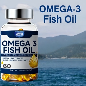 OEM balık yağı yumuşak jel kapsüller Omega-3 DHA <span class=keywords><strong>1000mg</strong></span> sağlık beyin takviyeleri vitamin omega 3 balık yağı Softgels - Product Image 3