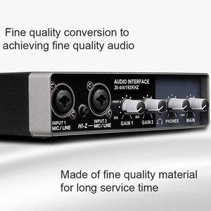 Taşınabilir ses arabirimi USB ses kartı Mic preamplifikatör bilgisayarlar kayıt Tuning dijital karıştırma ekipmanları mikser - Product Image 5