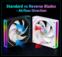 Ventilateur de boîtier ARGB personnalisé 120mm*25mm, haut débit d'air, silencieux, avec PWM pour PC de jeu, OEM ODM