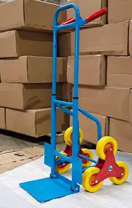 Venda de fábrica Aço 150kg Escadas Escalada Mão Carrinho escada alpinista carrinho Folding Trolley Carrinhos