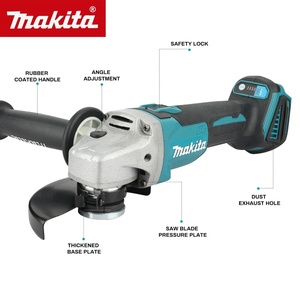 Meuleuse d'angle électrique sans balais <span class=keywords><strong>Makita</strong></span> DGA404 <span class=keywords><strong>18V</strong></span> 125mm et perceuse à percussion DTD173, outil de coupe pour l'entretien automobile - Product Image 5