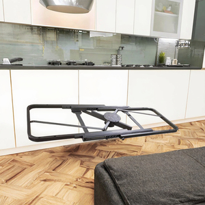 Modern Design Smart Convertible Extendable Dining <b>Table</b> With Rotate Stretch Mechanism <b>Space</b>-<b>Saving</b> Big 008852 - Product Image 3