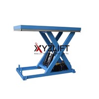 Plateforme élévatrice à ciseaux fixe XYZlift conforme à la norme EN1570, plateforme personnalisable pour l'installation d'équipements industriels