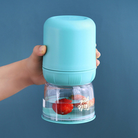 Boîte à lunch Bento en acier inoxydable modulaire à 2 couches étanche pour enfants et adultes avec récipient transparent