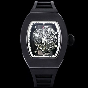 A simple and elegant designer business style <b>second</b> <b>hand</b> hour black ceramic dial men's automatic mechanical wristwatch - Product Image 1