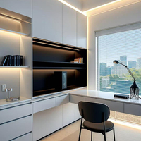 Archivador de Madera de Diseño Moderno, Resistente a la Humedad, con Cerradura de Contraseña Estándar, Librería de Exhibición para Oficina, Hotel y Hogar
