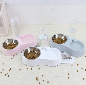 Mangkuk Makan Hewan Peliharaan, Mangkuk Makanan Hewan Peliharaan Desain Baru Multifungsi Penyimpanan Makanan Anjing Pintar Otomatis & Peminum Melamin Mangkuk Makanan Hewan Peliharaan - Product Image 6
