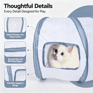 Pet Tunnel Cat Tunnel Dog Tunnel Outdoor Cat Enclosure Catio Mesh Cat Tunnel Enclosure Foldable Pet Tunnel <b>Tent</b> Backyard Play - Product Image 4