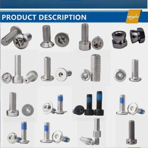 Vis adhésives à colonne Torx ISO7380 en acier inoxydable 304, tête zinguée, à pas grossier, antivol et anti-desserrage, métriques - Product Image 5
