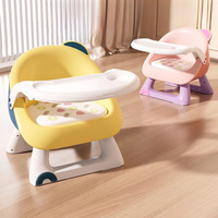 Chaise haute portable 2-en-1 Zongmao JY-CH21 pour enfants, siège rehausseur de sécurité en PP+TPE avec son, pour bébés de 0 à 6 ans