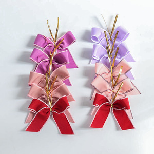 <span class=keywords><strong>Lazo</strong></span> de <span class=keywords><strong>cinta</strong></span> de <span class=keywords><strong>regalo</strong></span> pequeño preatado imprimible decorativo personalizado <span class=keywords><strong>con</strong></span> <span class=keywords><strong>lazo</strong></span> de alambre - Product Image 2