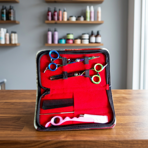 Beauty Hair Cutting Scissors OEM Hair Scissors Manufacturer Professional Custom Logo Barber Hair Cutting <b>Shears</b> set with Razor - Product Image 3