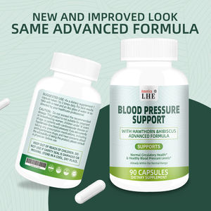 Pression artérielle personnalisée pour la santé Soutien cardiovasculaire pour adultes 90 capsules Supplément pour la pression artérielle - Product Image 2