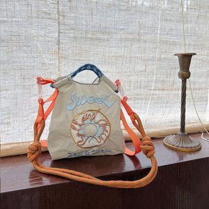 Sac de courses japonais écologique en nylon brodé pour les voyages quotidiens et l'utilisation en extérieur, possibilité de personnalisation et de vente en gros - Product Image 1