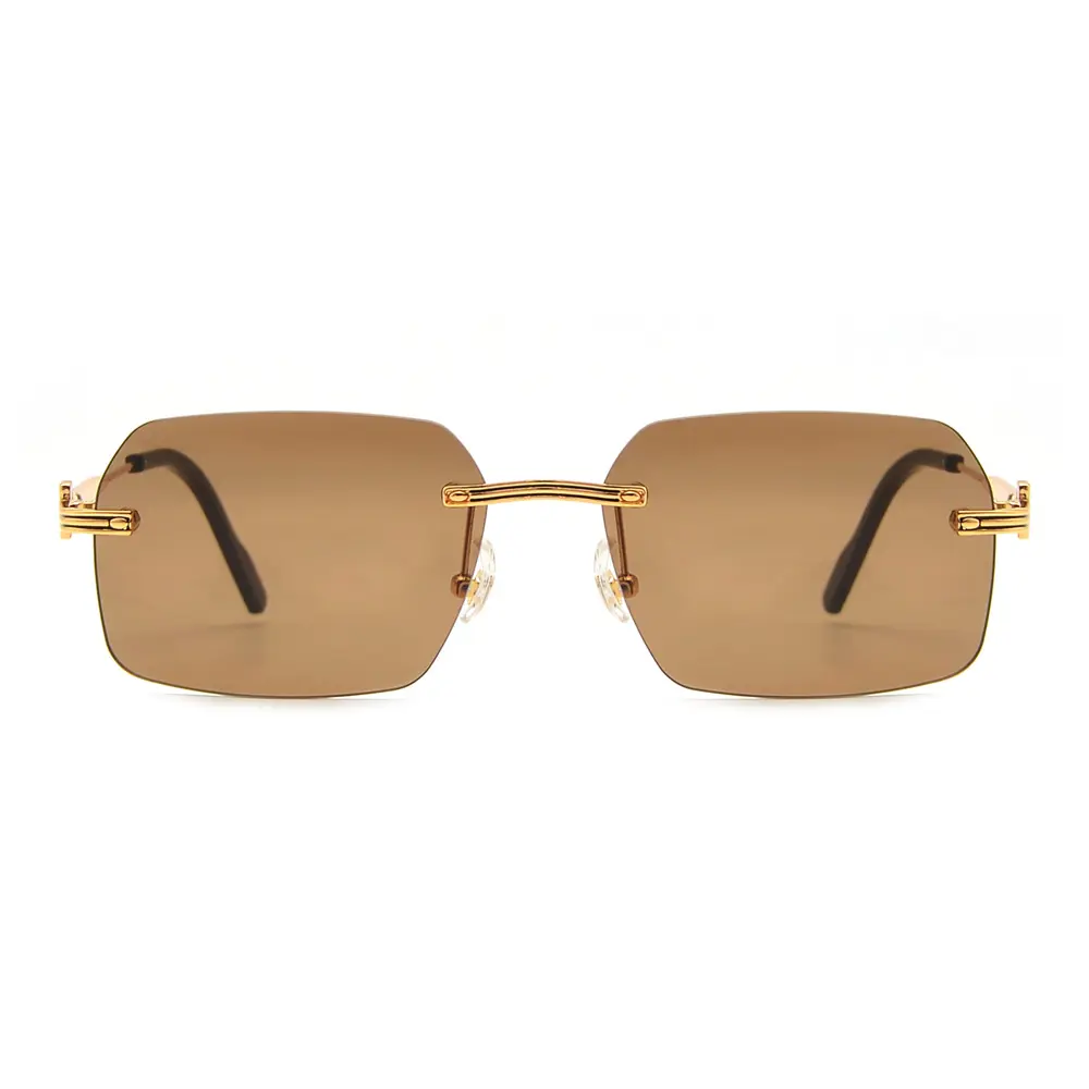 Venta al por mayor nueva llegada fabricante de gafas de sol polarizadas UV400 gafas de sol femeninas hombres gafas de sol sin marco