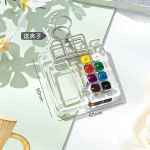 Ensemble <span class=keywords><strong>de</strong></span> peinture acrylique portable |   12  24  Couleurs dans une boîte en bois avec un carnet <span class=keywords><strong>de</strong></span> croquis en toile, kit d'art <span class=keywords><strong>de</strong></span> voyage pour artistes débutants - Product Image 2