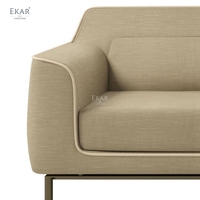 EKAR Vela Canapé sectionnel de luxe de qualité supérieure en cuir véritable rembourré pour appartement, hôtel, villa