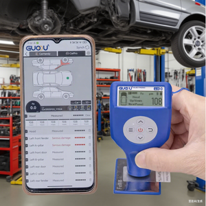गुओऊ Gc8102 ऑटो परीक्षक प्लास्टिक पेंट कोटिंग मोटाई गेज मीटर - Product Image 3