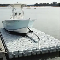 Ponton modulaire marin en PEHD durable pour jet ski, quai flottant, pont flottant en plastique, plateforme à étais, pièce de bateau, résistant aux UV