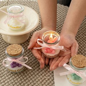 Bougie parfumée artisanale en forme de tasse, en cire de soja mélangée, dans un bocal en verre, unique, très photogénique, parfaite pour l'aromathérapie - Product Image 5