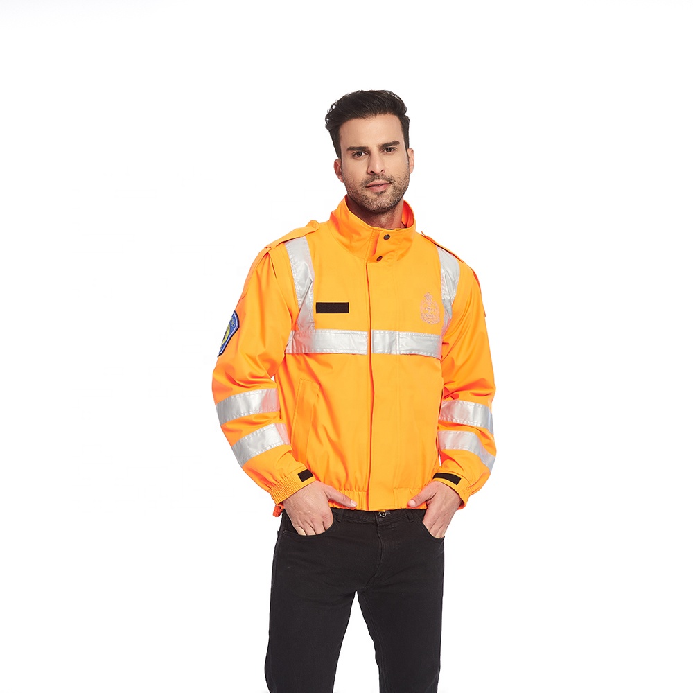 2022 High Visibility Reflective Workwear Men's Safety Work Uniform Wholesale Work Jacket