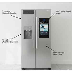 Réfrigérateur intelligent à écran LED pour le contrôle de l'alimentation électrique, installation portable, moderne, pour bureau et cuisine, OEM Chine - Product Image 6