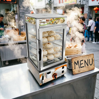 Vitrine chauffante électrique PAO en acier inoxydable Offre Spéciale
