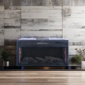High Quality Electric Fireplace Heater with LED Decor Flame Parts Modern Design Remote Controlled Low Cost for Home Use