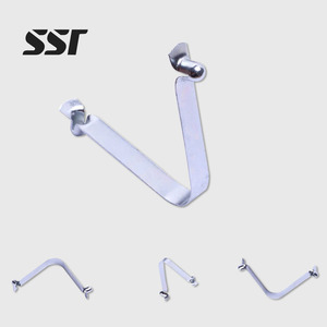 Industrial V Shape Stamping Metal Spring Steel Tube Spring <b>Clips</b> Custom Wire Diameter Model 7V-I-0.5T for 25-35mm Pole Tube SSR - Product Image 1