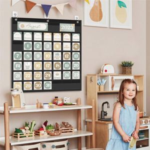 Organizador de Archivos y Tarjetas con Calendario Mensual para el Aula, para Suministros Escolares y del Hogar - Product Image 4