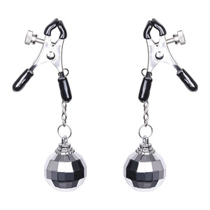 Clips de tétons en métal à double boule, dispositifs de retenue BDSM, jeux SM, jouets de flirt et d'éveil <span class=keywords><strong>sexuel</strong></span> pour adultes, pour le plaisir des couples - Product Image 1