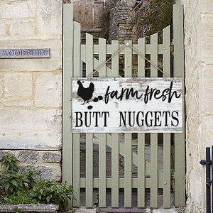 Panneau décoratif en forme d'œuf de poule, plaque de porte, décoration de ferme américaine, panneau suspendu, panneau de bienvenue, plaque en bois à suspendre - Product Image 1