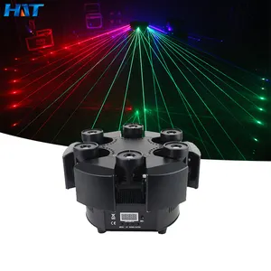 HT New model stage lighting 6 heads moving head light DMX control 21CH 6 eyes beam laser light for wedding small party club
