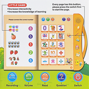 Marcadores de Libros de Audio para Niños al por Mayor, Máquina de Aprendizaje de Libros Electrónicos en Inglés, Alfabeto, Números, Juguetes Educativos - Product Image 2