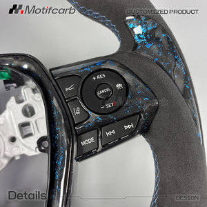 Volante de fibra de carbono forjado azul personalizado con pantalla LED de RPM para Toyota Camry LE XLE SE XSE TRD Avalon 8va generación 2018-2023 - Product Image 4