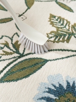 Hochwertige Chenille-Jacquard-Sofabezüge Modernes Blumendesign Waschbar & Elastisch Dehnbar Anpassbare Größe