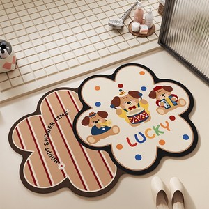 Low Moq Non-slip Bathing Mat Custom Bathroom Luxury Leaf Bath <strong>Rug</strong> Set Designer Small Carpet Toilet Bathtub Mat - Product Image 5