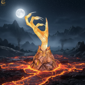 SGL26 Luz Decorativa para Atraer Tráfico, Motivo 3D <span class=keywords><strong>de</strong></span> Halloween, Luz con Diseño <span class=keywords><strong>de</strong></span> Mano <span class=keywords><strong>de</strong></span> Bruja, Decoración para Parques Temáticos, Solución <span class=keywords><strong>de</strong></span> Iluminación - Product Image 1