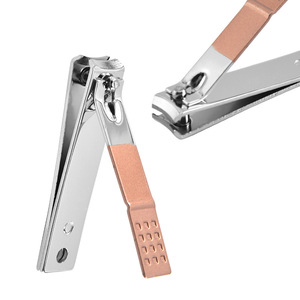 Bộ Dụng Cụ Làm Móng Tay Màu Vàng Hồng Bộ Dụng Cụ Cắt Móng Tay Bộ Dụng Cụ Chăm Sóc Móng Tay Bằng Thép Không Gỉ 4 Miếng Với Bao Da Di Động - Product Image 5