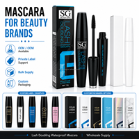 Mascara waterproof longue tenue, volumisant, allongeant, maquillage des yeux, anti-bavures, séchage rapide, extension naturelle des cils, cosmétique