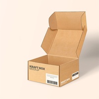 Boîte d'expédition créative en carton ondulé réutilisable et écologique avec bande de déchirement, emballage pliable en forme d'avion, boîte cadeau avec logo personnalisé et image