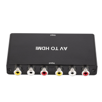 1080P çift AV HDMI dönüştürücü desteği PAL NTSC3.58 NTSC4.43 SECAM PAL/PAL/N standart TV formatı girişini