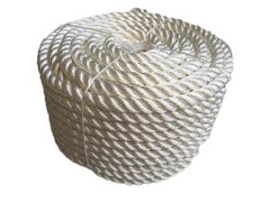 White Color 3 Strand <strong>Polyamide</strong> PP Multifilament Nylon <strong>Polyester</strong> <strong>Rope</strong> 16mm/18mm/24mm/28mm With CCS Certificate - Product Image 4