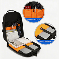 Sacs d'ordinateur pour hommes, grande capacité, logo personnalisé, sacs de voyage d'affaires, sacs à dos pour ordinateur portable durables, imperméables, avec port USB